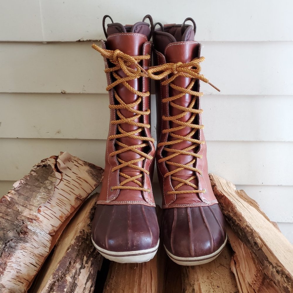 LL Bean Lace Up Boots